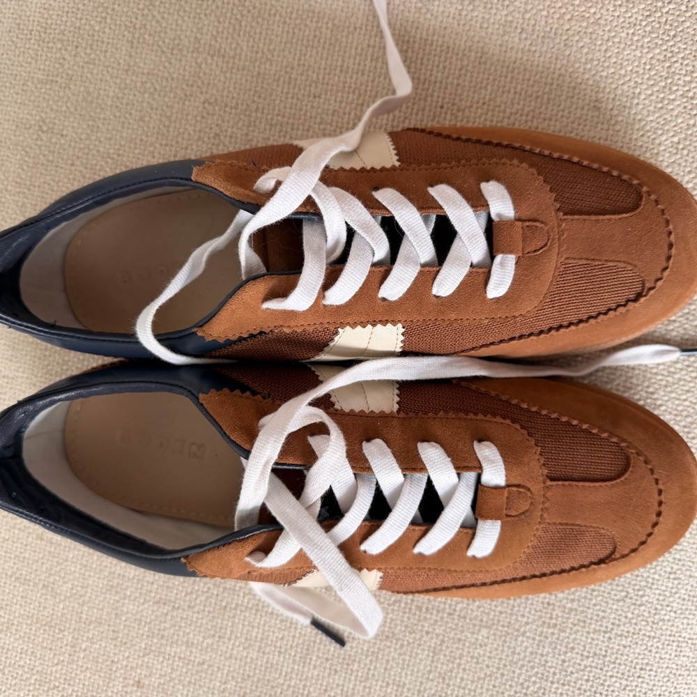 Boden Brown and Cream Womens Sneakers size 41